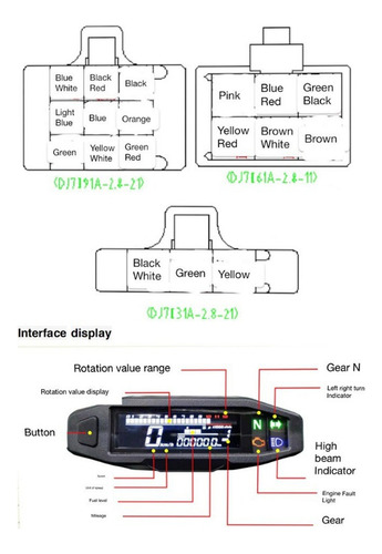 Velocímetro Digital Lcd Universal Para Motocicleta