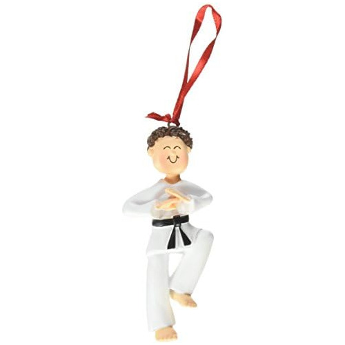 Adorno De Porcelana Karate Masculino Oc024mbr Navidad, ...