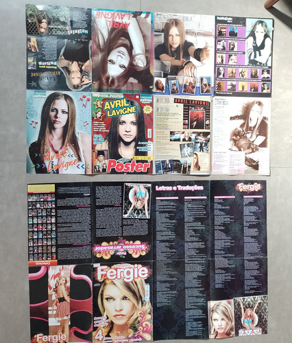 Pôsteres Restart, Rihanna,fergie, Avril , Lady E Beyoncé (Usado)