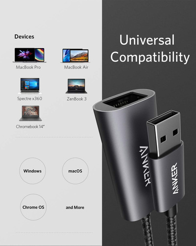 Adaptador Usb 3.0 A Gigabit Ethernet Anker Powerexpand