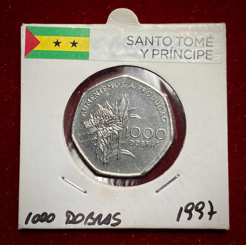 Moneda 1000 Dobras Santo Tome Y Principe 1997 Km 90