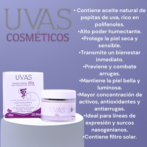 Uvas Crema De Dia Premiun Concentrada 50ml. Carmen Suain