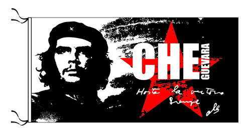 Bandera Del Che Guevara Hasta La Victoria 150 X 75 Cm