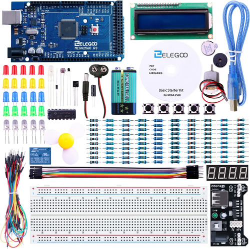 Elegoo Mega R3 2560 - Kit De Iniciación Para Proyectos Compa