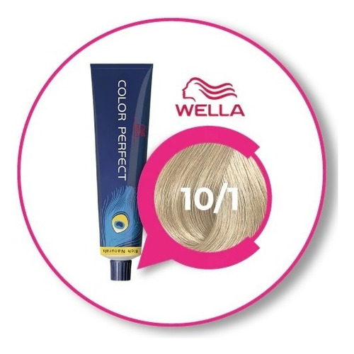 Tintura Color Perfect Wella 10/1 Rubio Ultra Claro Ceniza