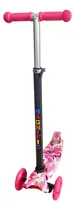 Comprar Monopatines Desmontable Grafitti Rosa Luz Led 4 Ruedas
