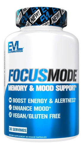 Focus Mode 30 Caps Veg Evlution Nutrition (= Now Foods)
