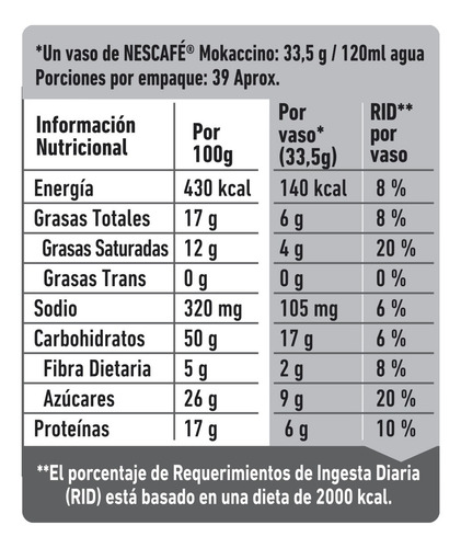 Nescafé® Mokaccino 1.3 Kg
