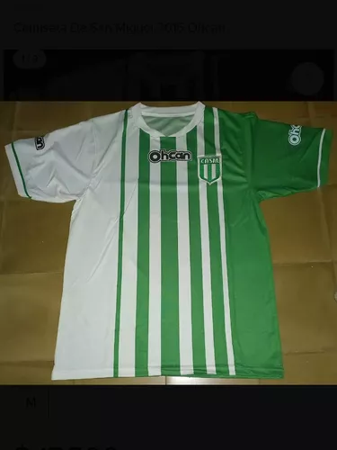 Club Atletico San Miguel Home football shirt 2005. Sponsored by