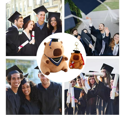 Muñeco De Peluche De Capibara, 2 Piezas, Regalo De Graduació