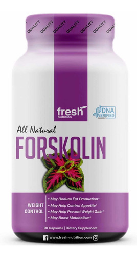 Forskolina (90 Cápsulas) Fresh Nutrition Adn Mas Fuerte Sabor Sin sabor