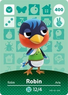 Robin - Nintendo Animal Crossing Happy Home Card Designer Am