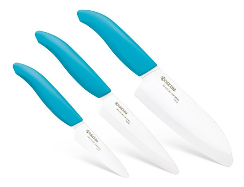 Cuchillos De Ceramica Kyocera Set X 3 - En Stock!