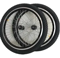 Comprar Par Rodas Aro 20 Aero Cubo Rolamento + Pneu + Camara