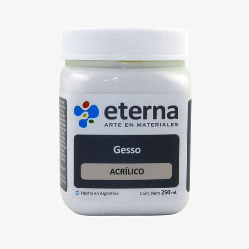 Gesso Acrilico Eterna 250ml Capa Base Para Liezo En La Plata