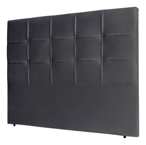 Cabeceira Estofada Cama Box Solteiro 90cm Luisa Corino Preto