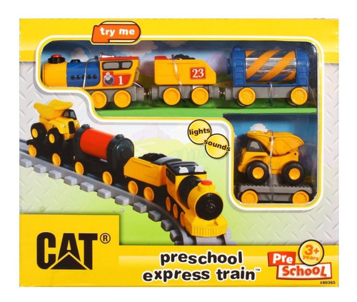 Cat Tren Expreso Juguete Preescolar Con Luz Y Sonido