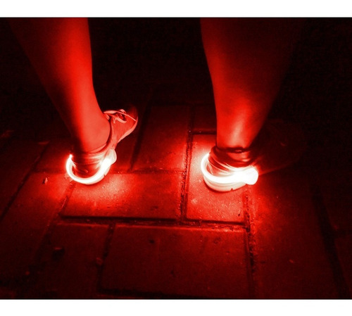 Imagen 4 de 7 de 2 X Luz Led Bicicleta Zapatilla Clip Running Ciclismo Noche