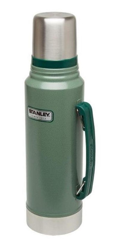 Garrafa Termica 1 Lt Classic Hammertone Green Inox Stanley