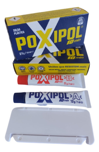  Cola Tanque De Combustível/cárter Do Motor Poxipol Kit 02un