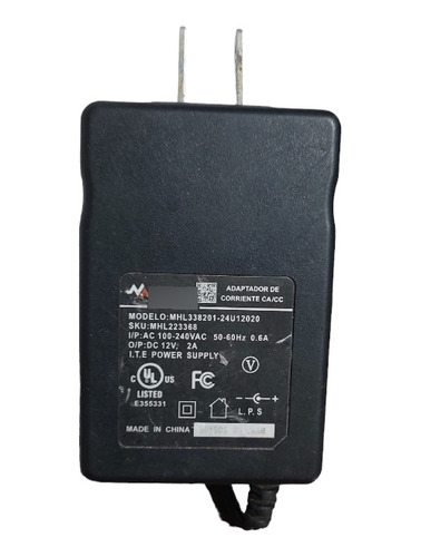 Adaptador De Corriente Mhule Mhl338201-24u12020 A 12vcd 2a.