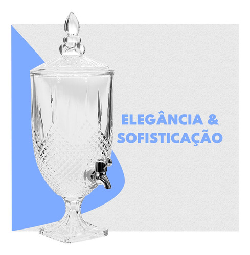 Suqueira De Vidro Royal 5 Litros
