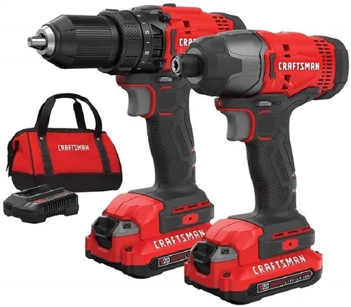Taladro Driver De Impacto Cargador Y 2 Bater as Craftsman