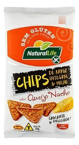Chips De Arroz Integral Queijo Nacho 70g - Kodilar