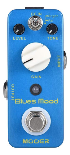 Pedal De Efecto De Blues Mooer Blue Mood Style Overdriv...