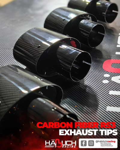 Carbon Fiber Rs3 Exhaust Tips