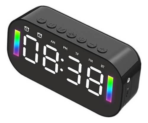 Radio Reloj Espejo Display Bluetooth Speaker