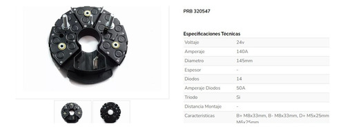 Plaqueta Rectificadora T/bosch M.benz/scania/vw/volvo Pd1547