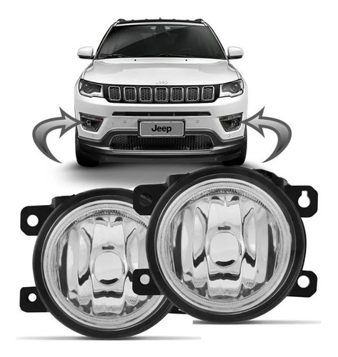 Par Farol Milha Neblina Jeep Compass 2017 2018 2019 