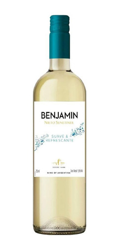 Vinho Argentino Benjamin Nieto Branco Suave 750ml