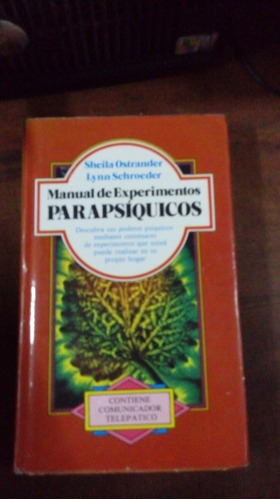 Libro  Manual De Experimentos Parapsíquicos