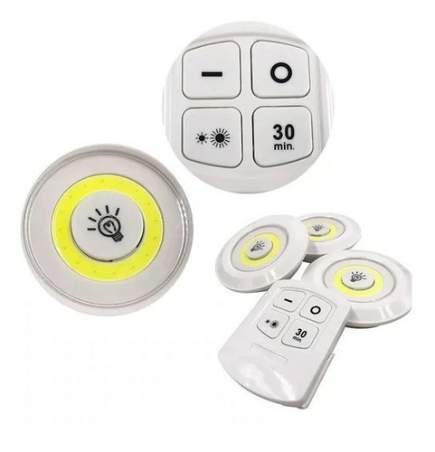 Imagen 3 de 7 de Luces Led Inalámbricas Con Mando A Distancia Juego De 3