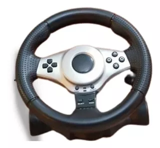 Vibration Steering Wheel Volante Con Pedalera Pc, Ps2 Y Ps3