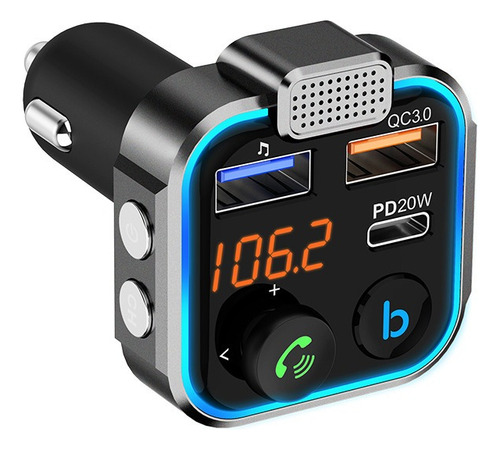 Bluetooth Receptor Autos Accesorios Autos Carga Tipo C