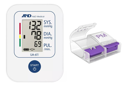 Pack Monitor De Presión Arterial  A&d Medical + Pastillero 