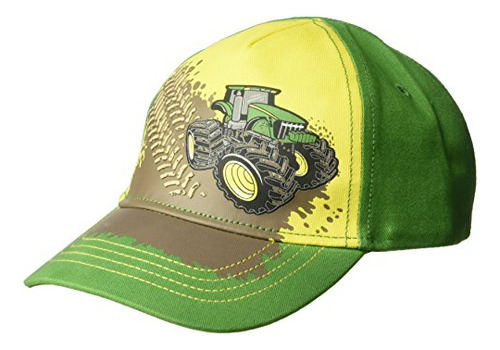 Gorra De Béisbol John Deere Para Niños Pequeños, Verde/amari