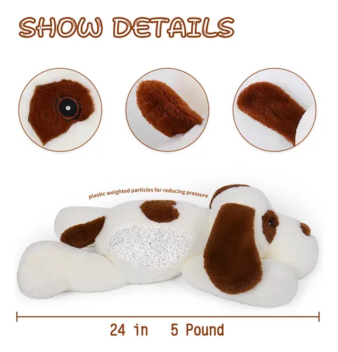 Gubuy Almohadas De Peluche De Animales Con Peso De 5 Libras,