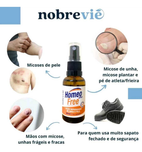 Homeofree Regenerador Fortalecedor De Unha Pele 30ml - Spray