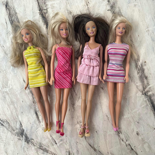 Lote 4 Barbies Muñecas Originales Mattel /3