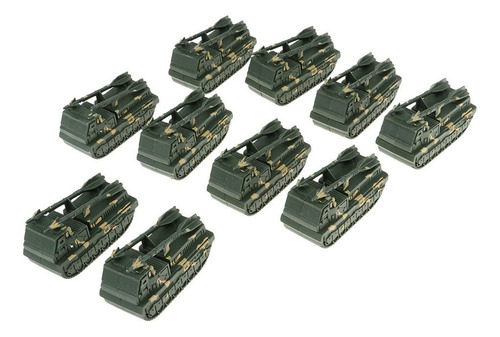 10x Modelo Tanque Militar Coleccionables Kit De Juguetes De
