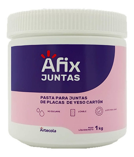 Adhesivo Para Volcanita 1kg Afix Juntas/mimbral