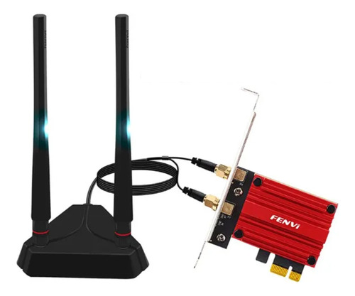 Adaptador De Red Wifi 6e Bluetooth Tri Band 2,4/5/6ghz Pcie