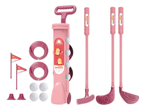 Conjunto De Mini Golfe Para Crianças, Brinquedos De Rosa