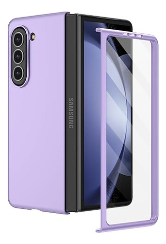 Funda Para Galaxy Z Fold 5 Morado Delgado -3