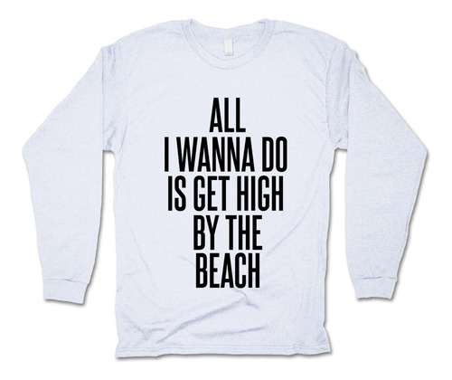 Lana Del Rey Playera Manga Larga High By The Beach Black Pri