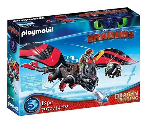 Bloques Para Armar Playmobil Dragon Racing Hipo Y Chimuelo